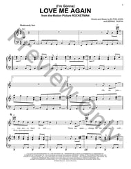 (I'm Gonna) Love Me Again piano sheet music cover